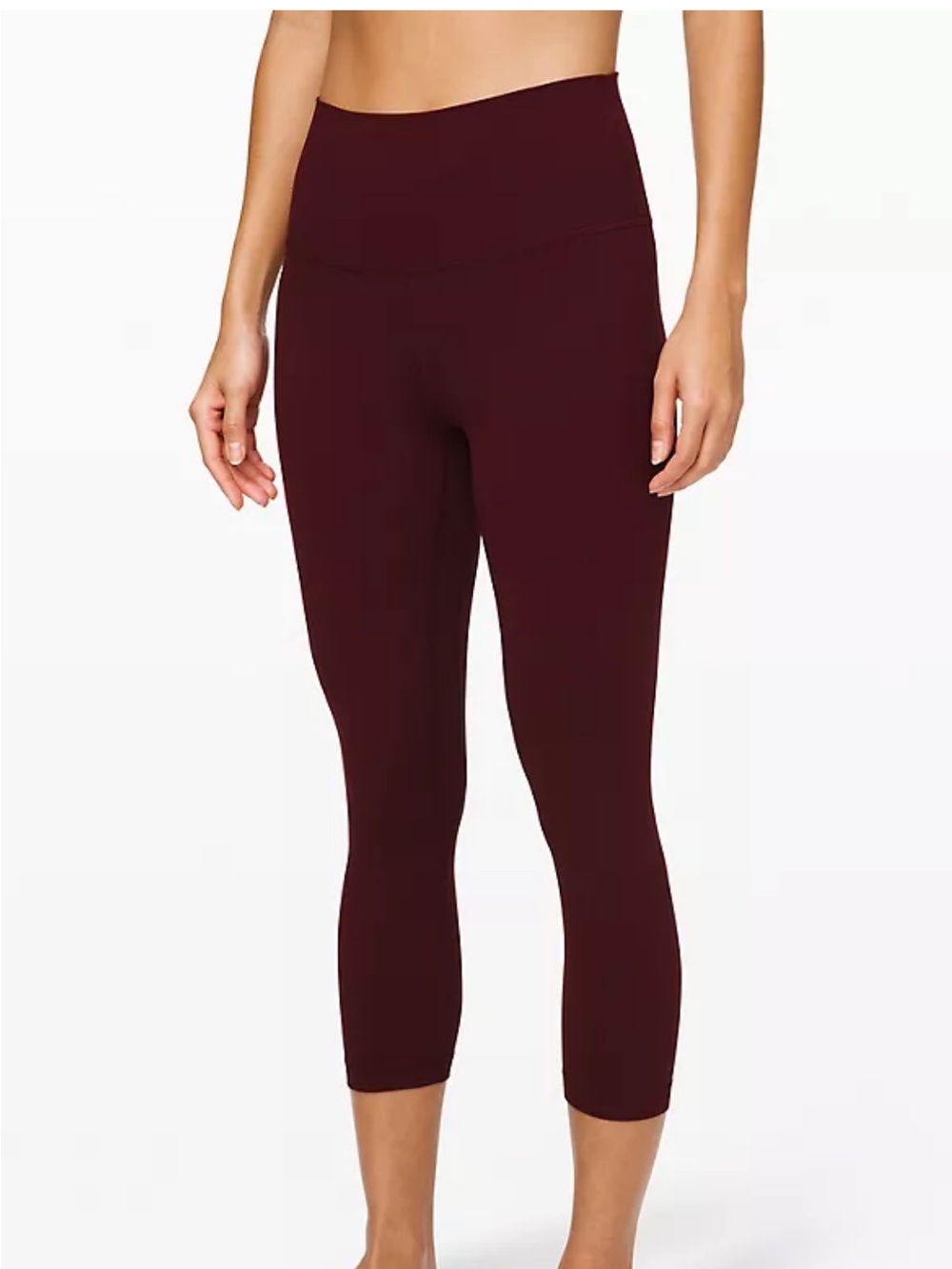 lululemon athletica align high rise crop 21”